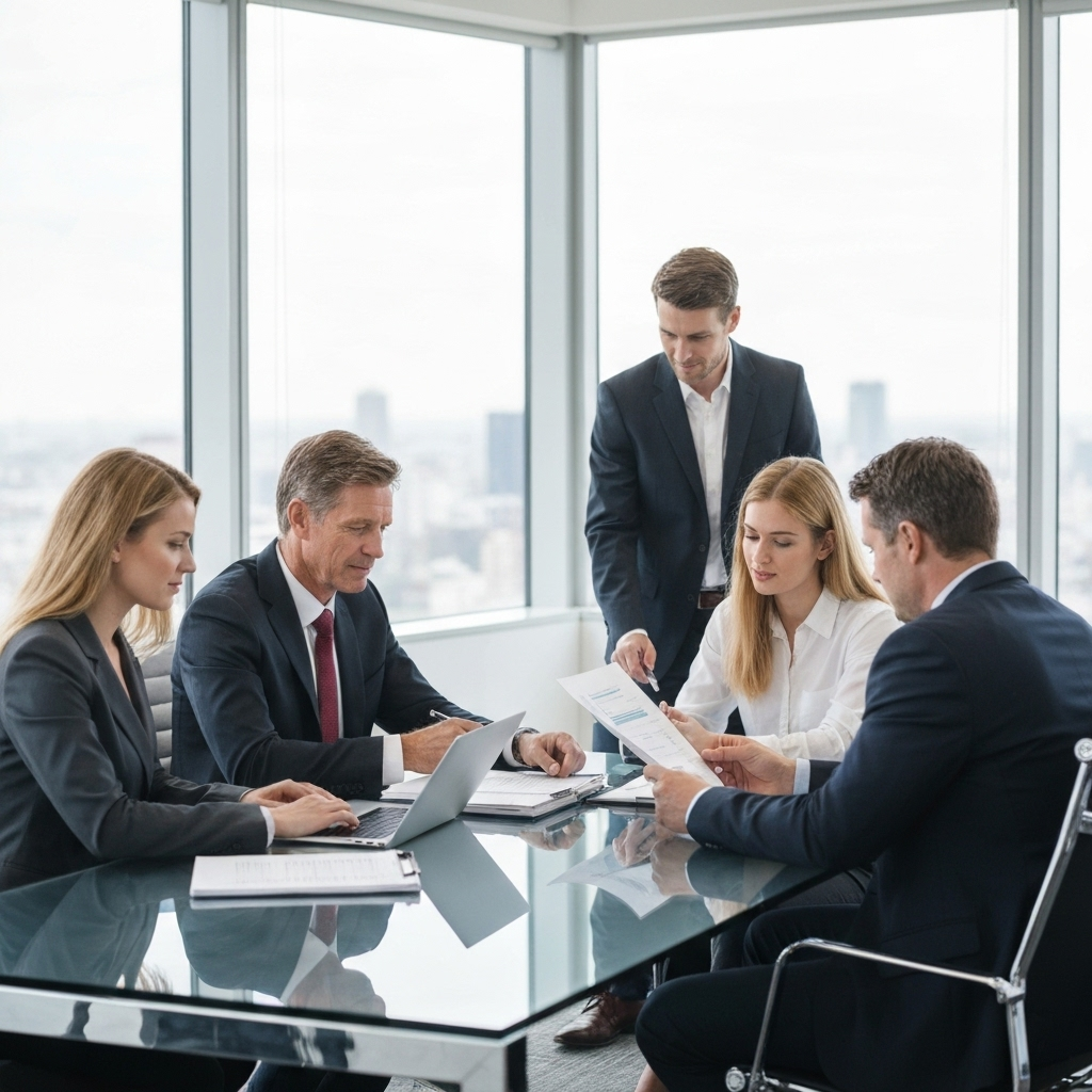 Professional business meeting